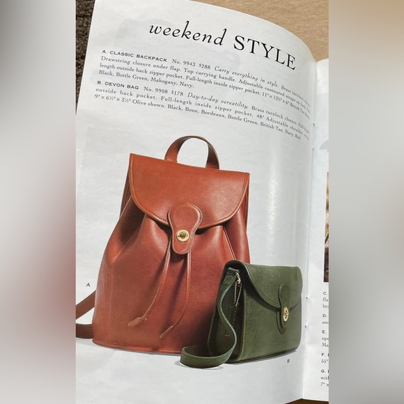 Coach vintage bottle green Devon 9908 crossbody shoulder bag brass hardware - Picture 13 of 13